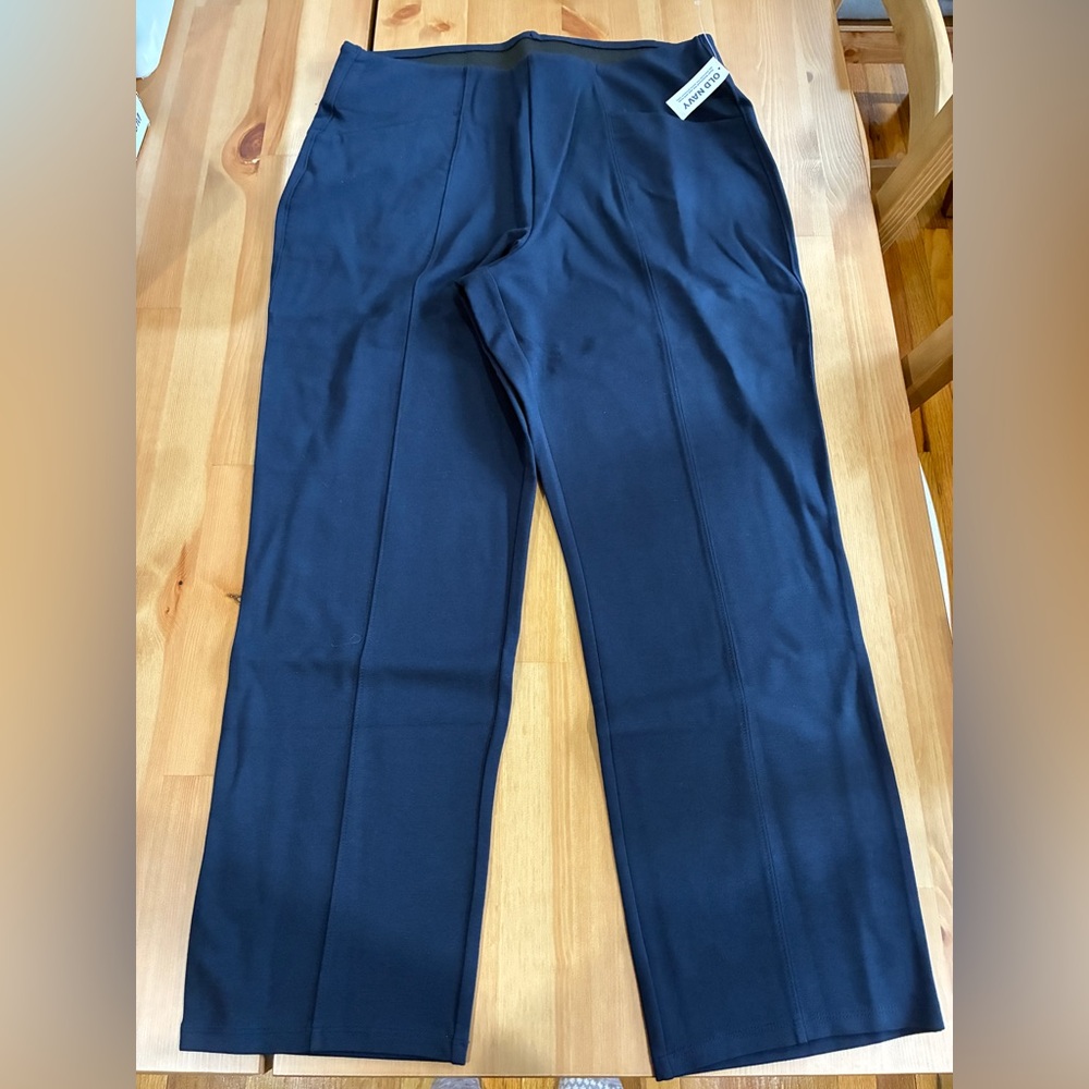NWT. Old Navy Women's Navy Extra High Waisted Stevie Trousers